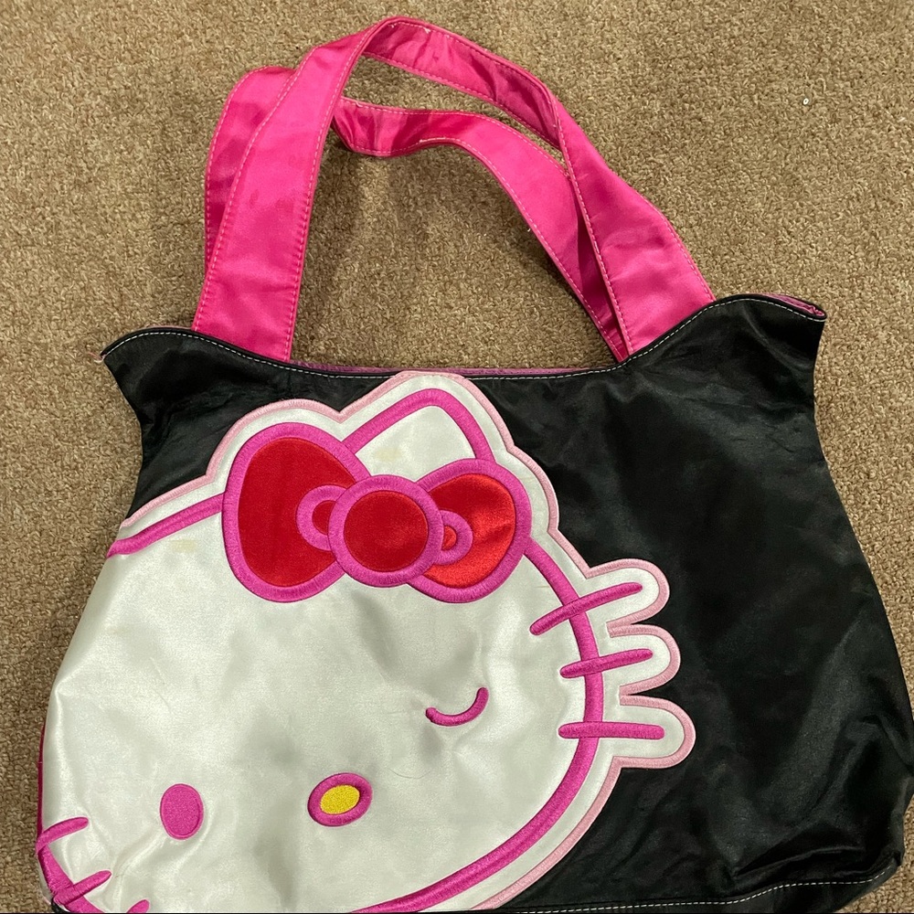 Original Big Hello Kitty Black Tote Bag